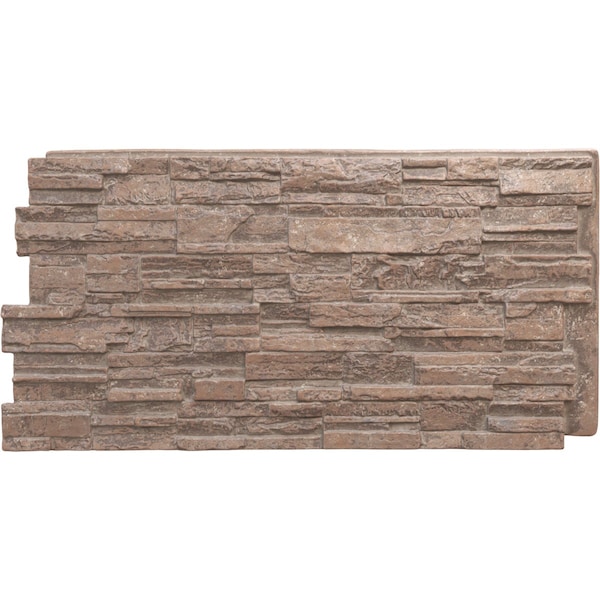 Ekena Millwork Cascade Stacked Stone, StoneWall Faux Stone Siding Panel PNU24X48CAMV - main
